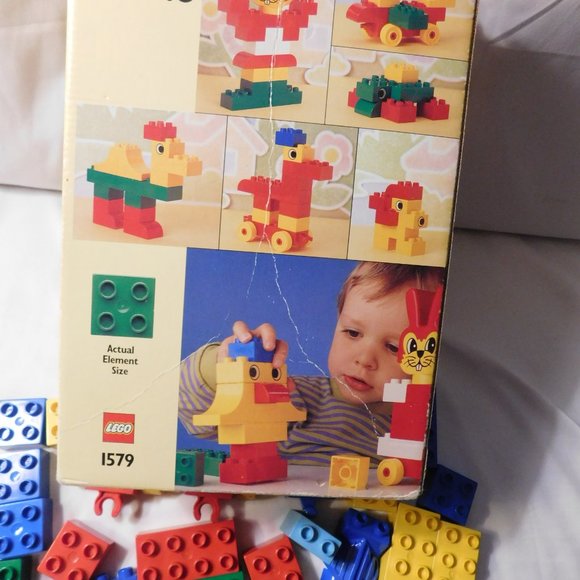 Vintage Duplo #1579 Preschool Basic Building RETIRED SET - Picture 4 of 5